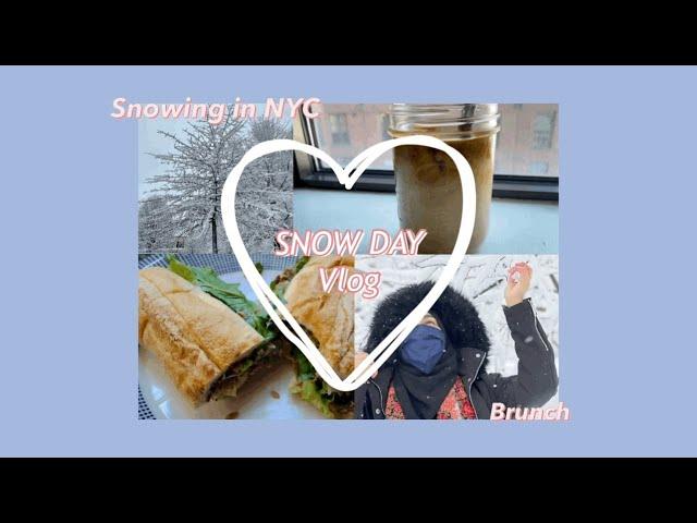 Snowing in NYC ️| No talking |Aesthetic vlog ️