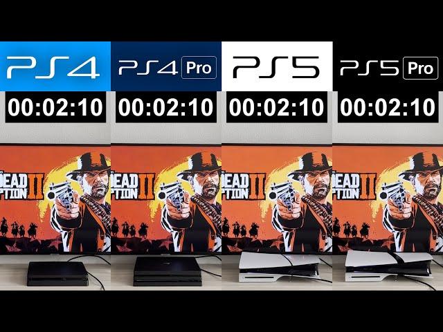 Red Dead Redemption 2 - PS5 Pro vs PS5 vs PS4 Pro vs PS4