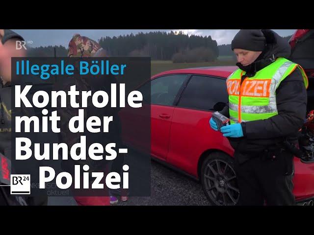 Böller-Kontrolle mit der Bundespolizei | BR24