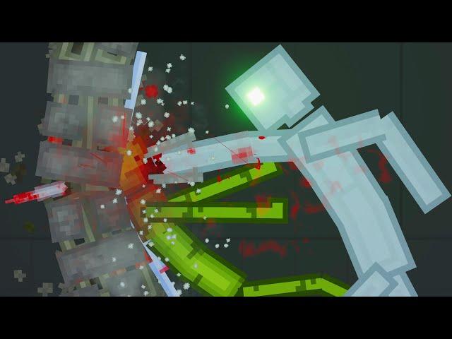 The Melons Fight Against Androids In People Playground