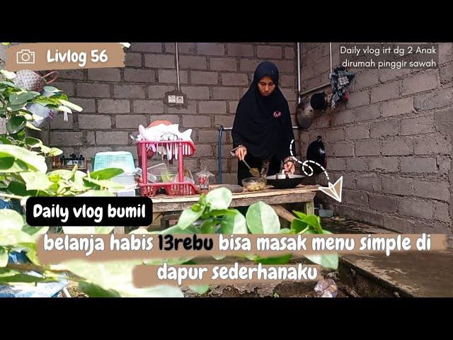 daily bumil belanja harian masak menu sederhana di dapur sederhana @Lidyawfamily