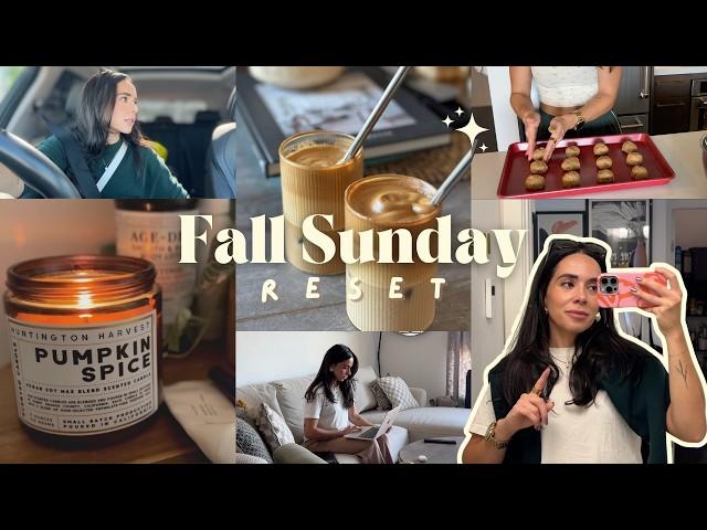 FALL SUNDAY RESET  productive vlog, homemade almond milk, baking, groceries, and home sense