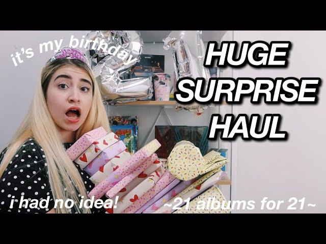 HUGE SURPRISE KPOP HAUL / 21 presents for 21 years *i had NO idea*