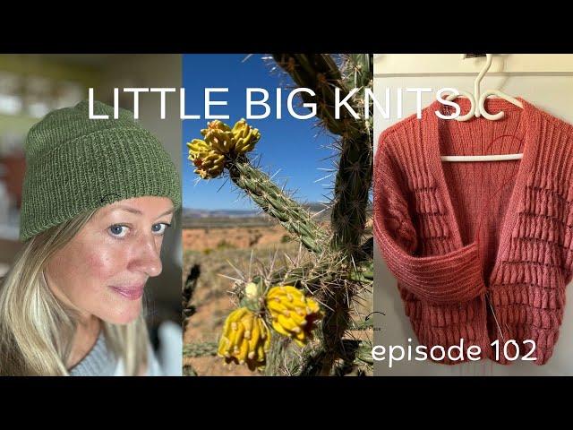 Episode 102 - Rusko Hat, Progress on the Mariposa, Knitting in New Mexico and 25K Winners!