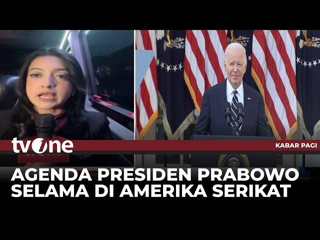 Presiden Prabowo Tiba di AS dan akan Bertemu Joe Biden | Kabar Pagi tvOne