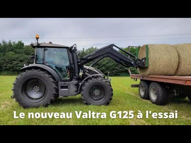 Essai du tracteur Valtra G125 par Yann Kastler, éleveur de limousines en Cotes d'Armor.