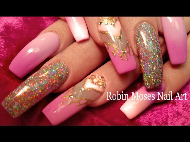 DIY Holo Chrome Glitter Nails | Sparkle Princess DIVA Nail Art Design Tutorial