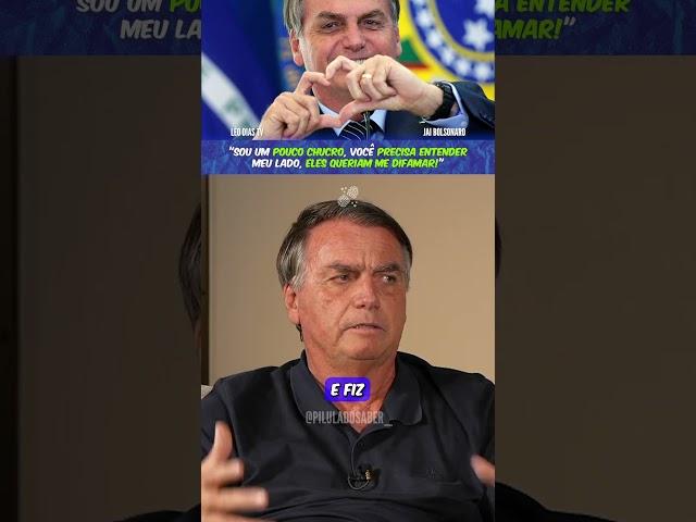 JAIR BOLSONARO: "SOU UM POUCO CHUCRO, VOCÊ PRECISA ENTENDER MEU LADO, ELES QUERIAM ME DIFAMAR!"