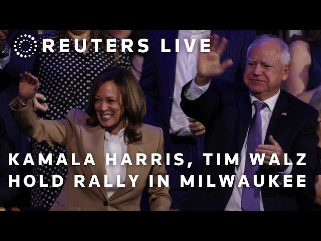 LIVE: Kamala Harris, Tim Walz hold rally in Milwaukee | REUTERS