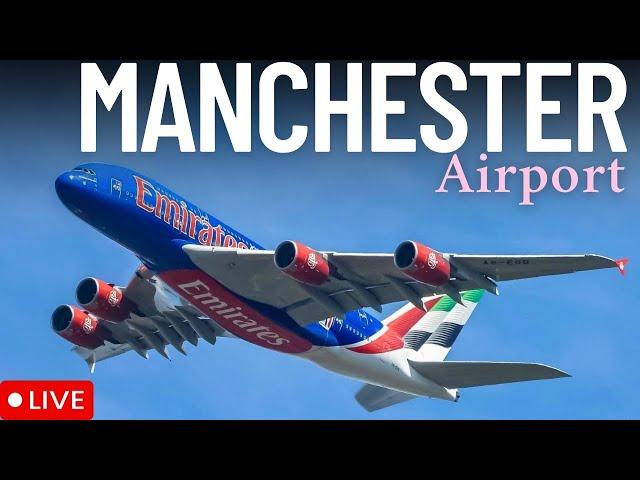 LIVE EMIRATES NBA Livery First Visit At Manchester Airport 