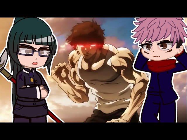 Jujutsu Kaisen - react to BAKI | GACHA REACT |