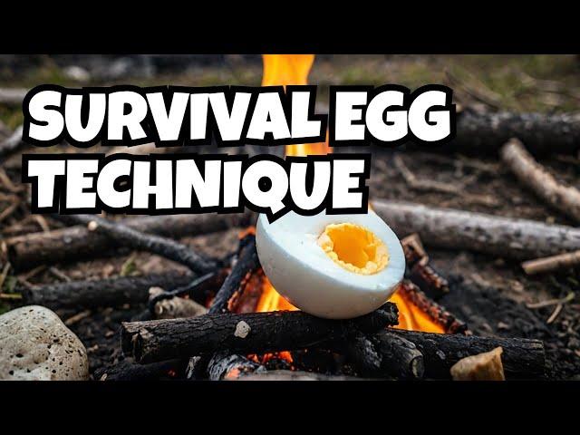 The Genius No-Water Hard Boiled Egg Technique (Survival Mode).