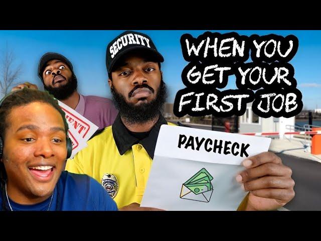 Will&Nakina Reacts | WHEN YOU GET YOUR FIRST JOB | Darryl Mayes