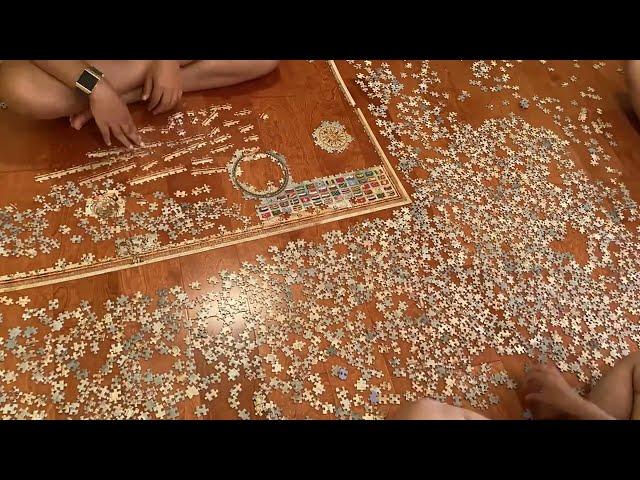 4000 Piece World Map Puzzle Timelapse