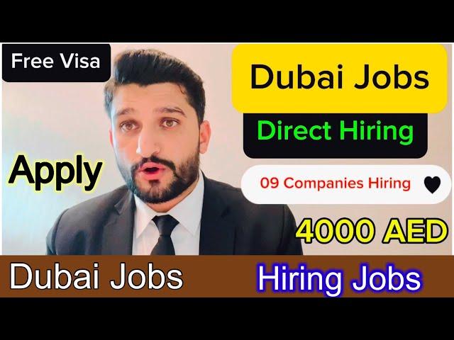 Latest Jobs in Dubai | Salary Up to 5000 AED | Hiring in 09 Companies | Jobs in UAE | Walk In Interv