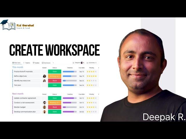 Create Workspace on Monday.com | monday.com - Tutorial for Beginners