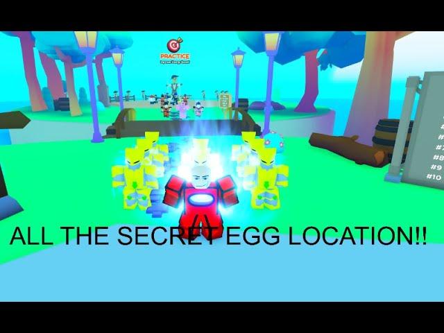 All The Secret EGG Location in anime punching simulator