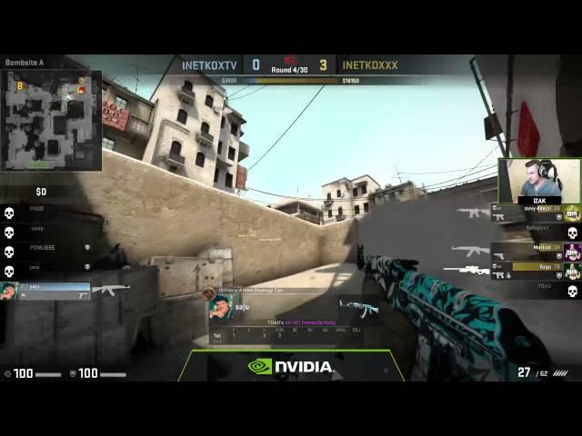 NVIDIA showmatch CS:GO Inetkoxtv vs. Team inetkoxtv, komentarz izak (część 2)