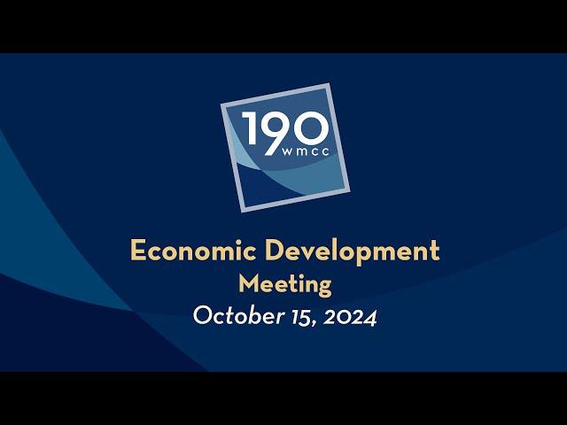 Montgomery County Economic Development Meeting 10-15-2024 Part 2