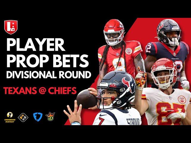 NFL Playoffs Player Prop Picks Divisional Round | Houston Texans @ Kansas City Chiefs Best Bets