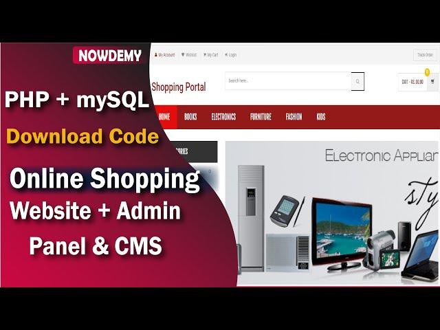 Online Shopping Website PHP with source code|Ecommerce website in PHP Download|Shopping Cart in PHP