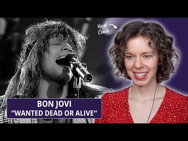 Breaking down Jon Bon Jovi's insane vocals! Vocal Analysis feat. the song "Wanted Dead or Alive"