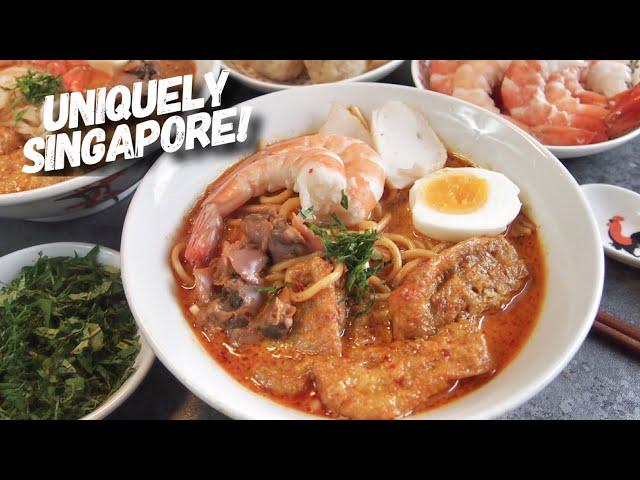 Easy & Authentic Singapore Laksa Recipe from Scratch! Katong Laksa Inspired 新加坡叻沙 Laksa Curry Mee