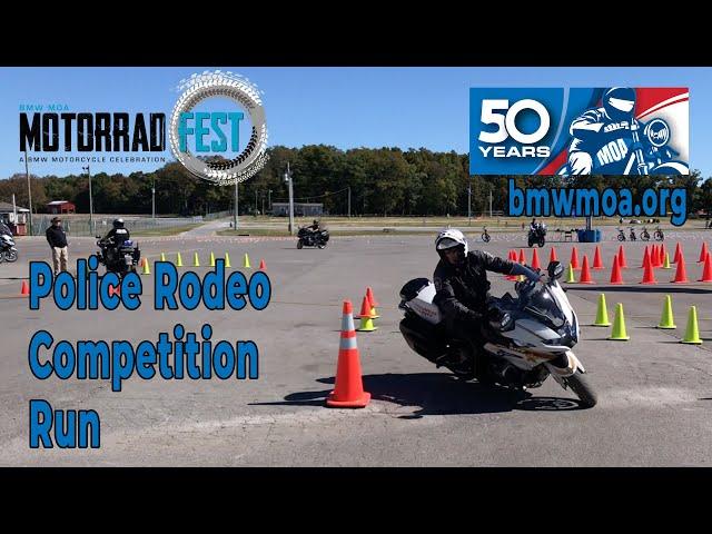 Motorrad Fest Police Rodeo Competition Run