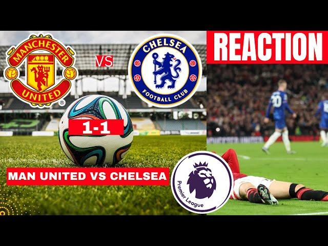 Manchester United vs Chelsea 1-1 Live Premier League Football EPL Match Score Highlights Utd 2024