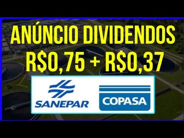 CSMG3 - COPASA GRANDES DIVIDENDOS YIELD 17%. SANEPAR PROVENTOS. #dividendos #sapr11 #bolsadevalores