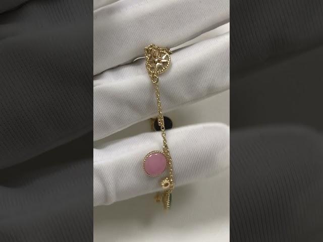 Dior Rose Des Vents Ornamental Stones Bracelet #18kbracelet #dior #diorjewelry #diorbracelet