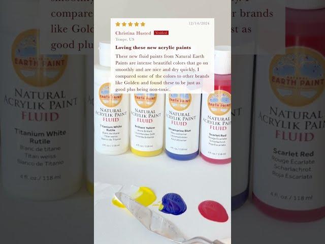  Product Review: Natural Fluid Acrylik Paints