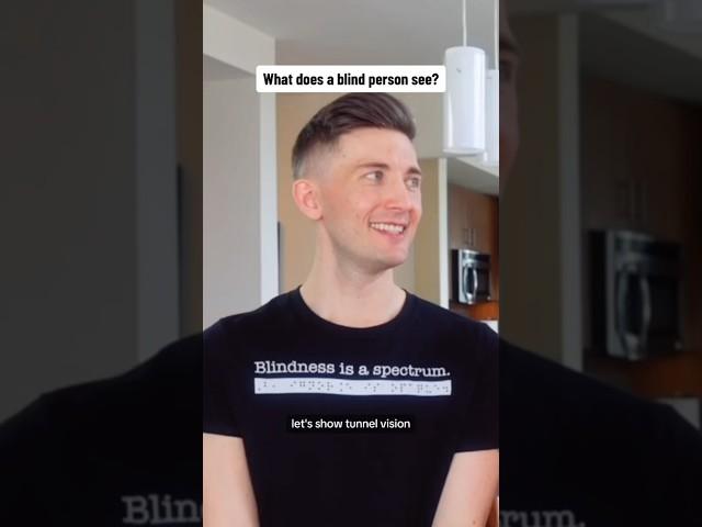 What does a blind person actually see? (simulation) #shorts