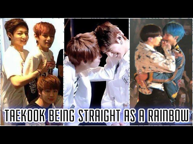 TAEKOOK being straight as a rainbow 🫂