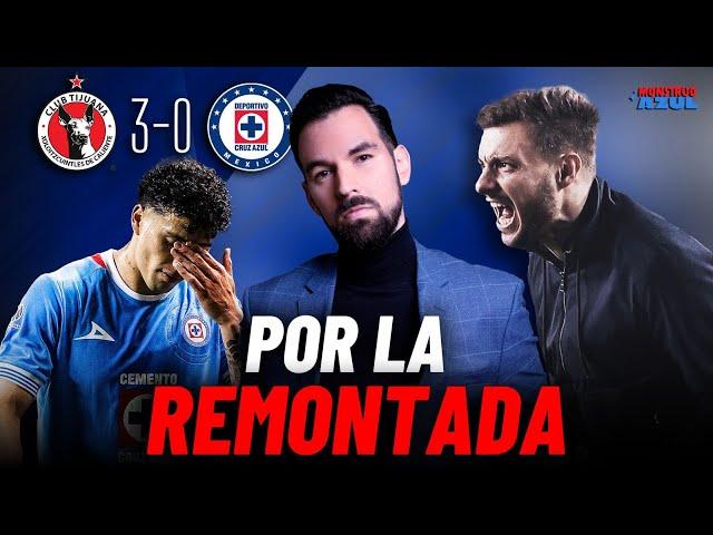 Cruz Azul vive un noche de pesadilla en Tijuana y lo golean 3-0; debe ganar por 3 para avanzar