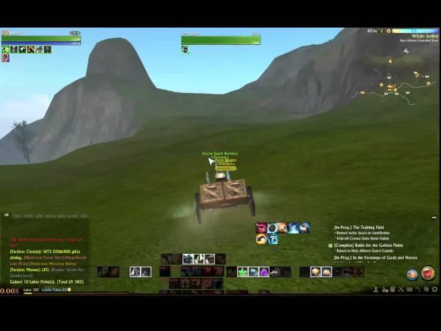 ArcheAge White Arden - Gweonid with Farm Wagon and fuel in 12 minutes. NO NEED TO USE Riders' Escape