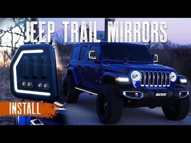 Boost Auto Jeep Trail Mirrors Installation Guide | 2018-2024 Jeep Wrangler and Gladiator JL/JLU & JT