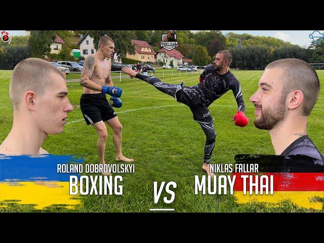 UKRAINIAN Boxer vs. GERMAN Thaiboxer| Streetfight | FCL