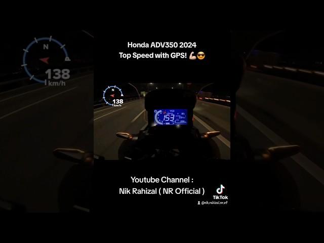 Honda ADV350 2024 | TOP SPEED | GPS |