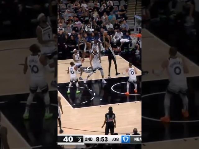 NBA | Victor Wembanyama WITH THE TOUGH DUNK  | #shorts #nba #basketball