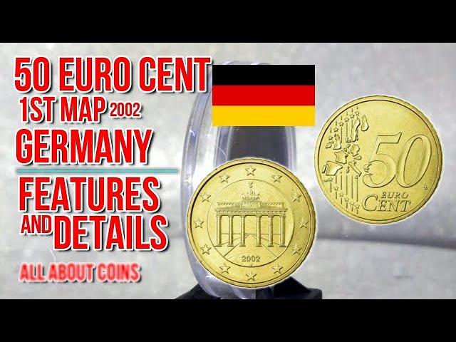 50 Euro Cent 2002 - 1st map Mint J - Hamburg GERMANY | Features and Details | All About Coins