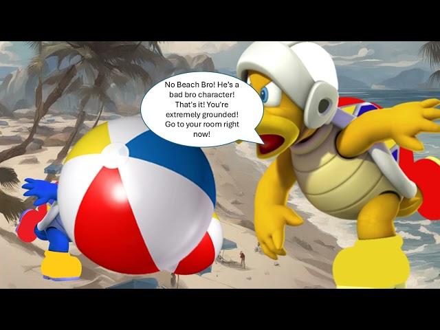 Dark Beach Ball Bro Says "Yes Beach Bro" / Grounded