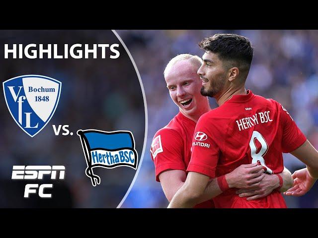 Hertha Berlin beats Bochum thanks to Suat Serdar's 2-goal effort | Bundesliga Highlights | ESPN FC