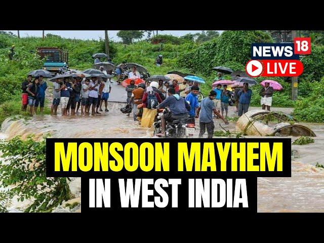 Maharashtra Rain News | Gujarat Rain 2023 | Heavy Rainfall Continues Across West India | News18 Live