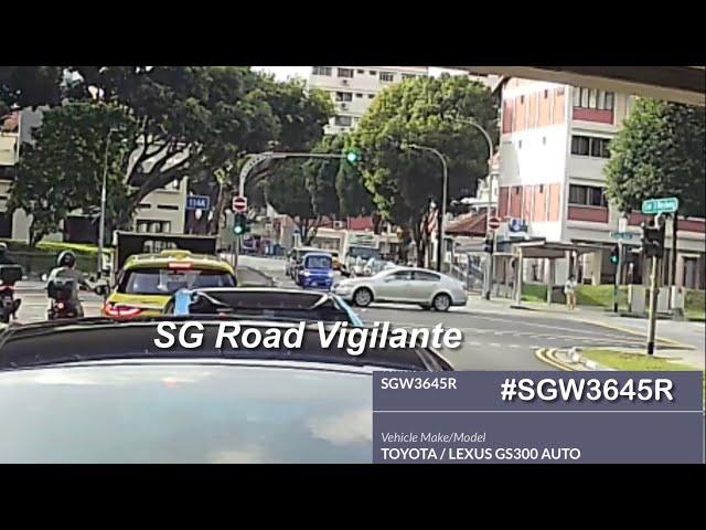 7jan2025  #SGW3645R lexus gs300 fail to conform to red light signal