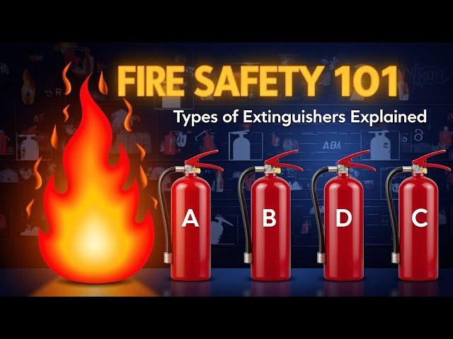  Classification of Fire & Types of Fire Extinguishers | Fire Safety Guide | HSEstudy.in