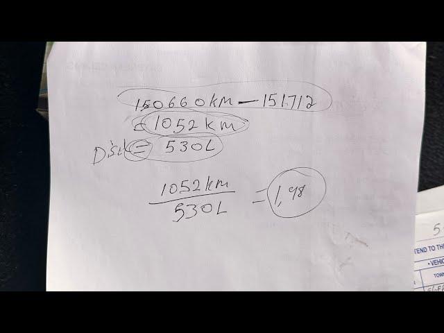 How you calculate diesel consumption