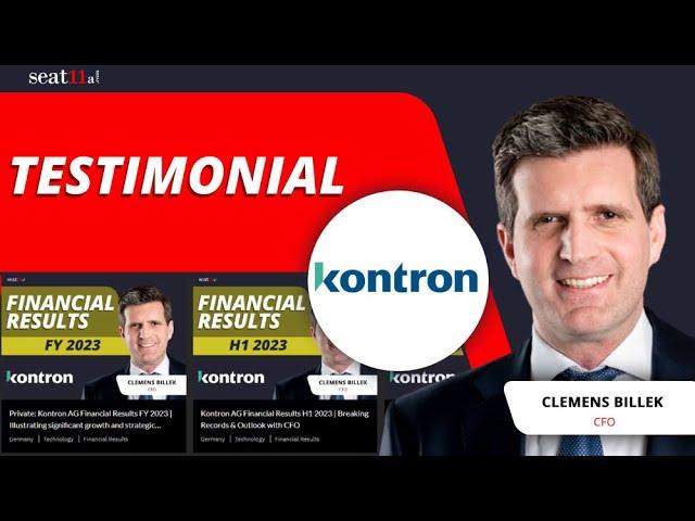 kontron Testimonials | Seat11a.com