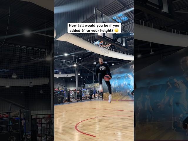 What if you were 6” taller!  #height #tall #short #basketball #dunk #nba #amirsmith #sports