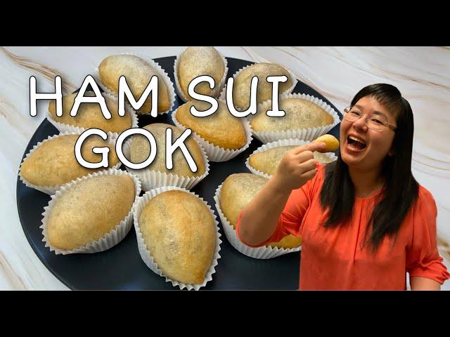 Homemade Ham Sui Gok/Fried Glutinous Rice Dumpling